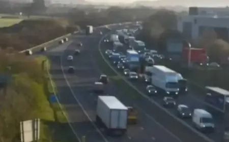 Lorry Fire Shuts Down M5, Causing Significant Delays
