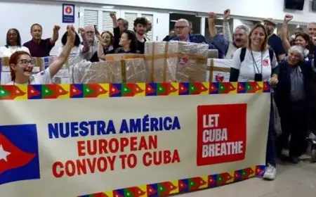 European Convoy of Dignity Arrives in Havana with Embrace and Resistance