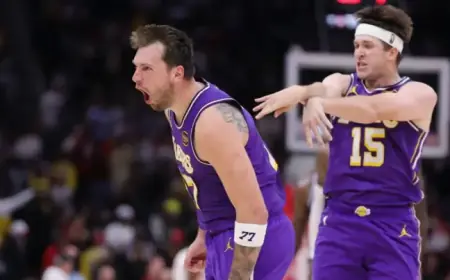 Luka Doncic’s 40-Point Effort Can’t Stop Lakers’ Win Over Rockets