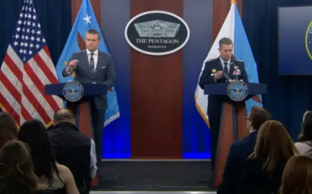 Hegseth and Caine Brief on Iran War Developments