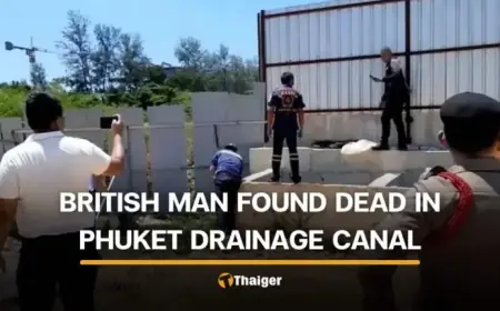 British Man Discovered Dead in Phuket Beach Drainage Canal
