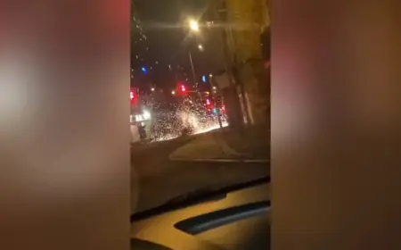 Iranian Missile Fragments Strike Northern Israel, Videos Reveal