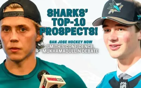 Top 10 Sharks Prospects: Smith’s Confidence and Mukhamadullin Discussion