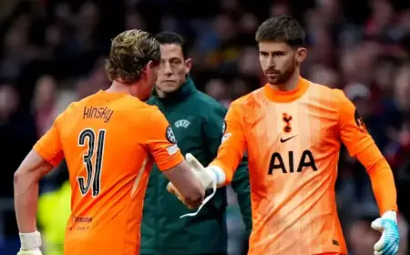 Tottenham’s Guglielmo Vicario Set for Hernia Surgery; Antonin Kinsky Ready to Fill In