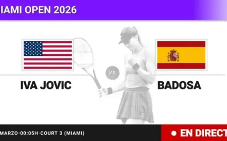 Live: Iva Jovic vs. Paula Badosa at Miami Open Today