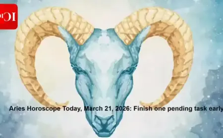 Aries Horoscope March 21, 2026: Complete a Task Early Today