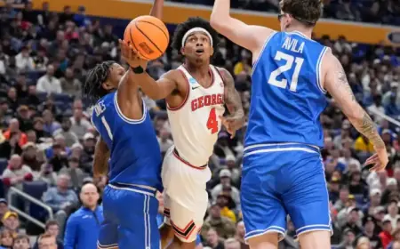 Saint Louis Overpowers Georgia in NCAA Basketball Tournament