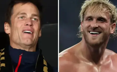 Tom Brady, Logan Paul Fuel WrestleMania Hype with Trash Talk in Las Vegas
