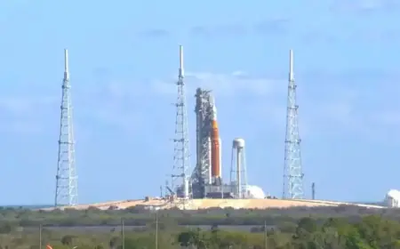 NASA’s Artemis II Moon Rocket Returns to Launch Pad After Wind Delay