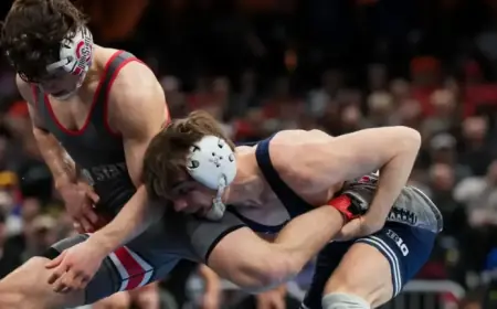 Ohio State’s Ben Davino Defeats Penn State’s Marcus Blaze in Semifinals