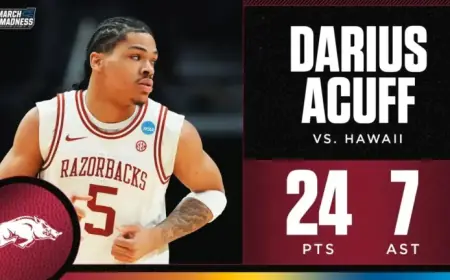 Darius Acuff Jr. Shines with 24 Points, 7 Assists in March Madness Debut