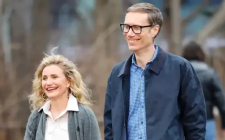 Cameron Diaz and Stephen Merchant Shoot New Rom-Com in NYC