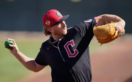 Tanner Bibee Stumbles in 10-7 Spring Finale Loss to Giants