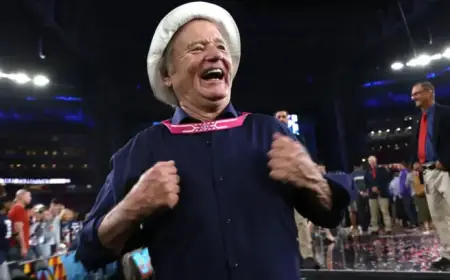 Bill Murray Attends UCLA vs. UConn Game During 2026 March Madness