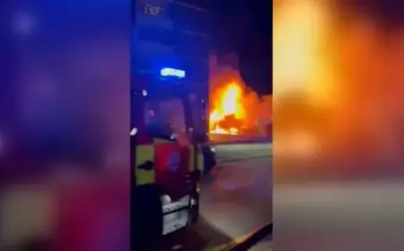 Suspected Anti-Semitic Attack: Jewish Volunteer Ambulances Torched Outside London Synagogue
