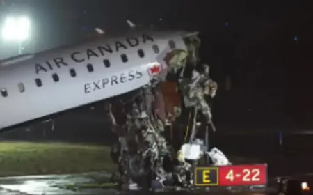 Air Canada Jets Hits Fire Truck at LaGuardia: Two Dead