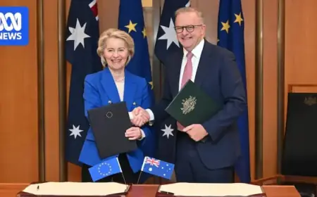 Albanese and EU Leader Finalize Free Trade Deal Approval