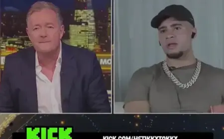 Piers Morgan Storms Out of Fiery Interview with Influencer HSTikkyTokky
