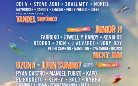 Anuel AA, Junior H, Ozuna, John Summit Lead 2026 Baja Beach Fest