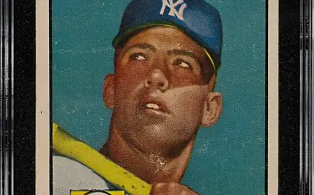 Mickey Mantle’s 1952 Topps Card Surpasses Six Figures at REA Auction