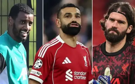 Nine Liverpool Players Embark on Extra Training as Salah, Isak Near Return