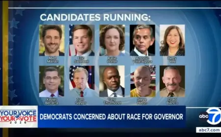 Gavin Newsom Voices Concern Over Crowded California Governor’s Race