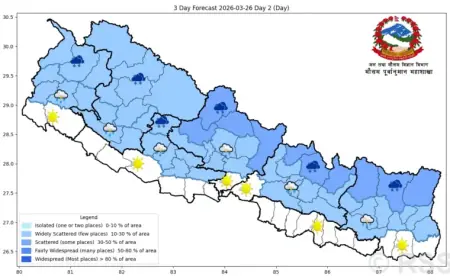 Thunderstorms Forecasted for Hilly and Mountainous Areas