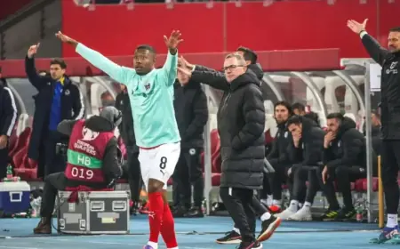 Austria Coach Ralf Rangnick Honors Ghana Before Friendly Match