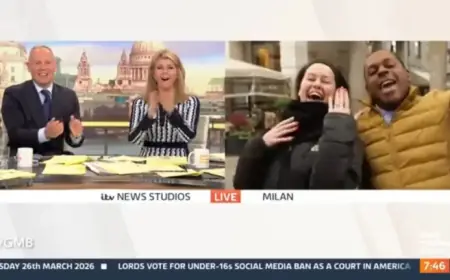 “Good Morning Britain Hosts Celebrate Colleague’s On-Air Engagement Announcement”