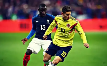 James Rodríguez, Kylian Mbappé Lead Repeat Players in Colombia vs. France Friendly