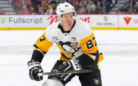 Crosby Suffers Lower-Body Injury in Penguins’ Shootout Victory Over Senators