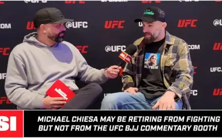 Michael Chiesa Announces Retirement Fight Before Home Fans