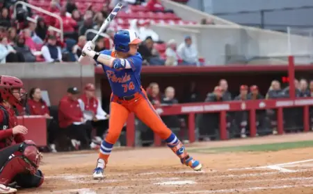 Softball Drops Series Opener 6-2 Against Top-Ranked Arkansas