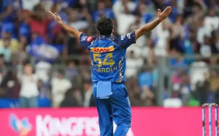 Netizens Praise Shardul Thakur’s Stellar IPL 2026 Debut for MI