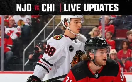 Devils Face Off Against Blackhawks: Live Game Updates