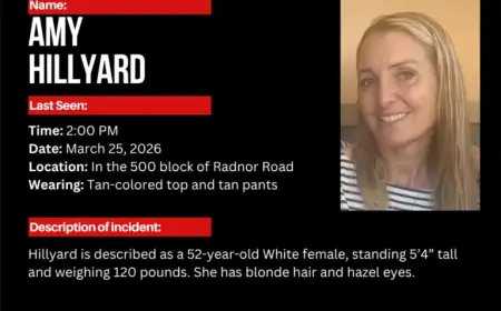 Search Intensifies for Missing Person Amy Hillyard