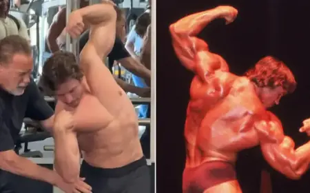 Arnold Schwarzenegger Passes Bodybuilding Legacy to Lookalike Son Joseph Baena