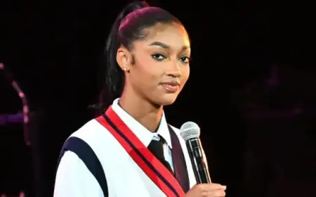 Angel Reese Wows in Bold High-Slit Dress for Vogue Australia