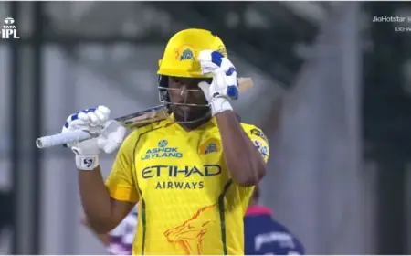 Sanju Samson Bowled for 6 by Nandre Burger, Struggles on CSK IPL 2026 Debut