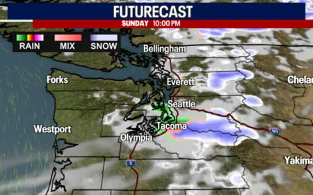 Seattle Faces Freezing Temperatures Monday Morning