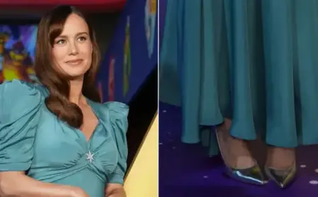 Brie Larson Shines in Silver Pumps at Kyoto ‘Super Mario Galaxy’ Premiere
