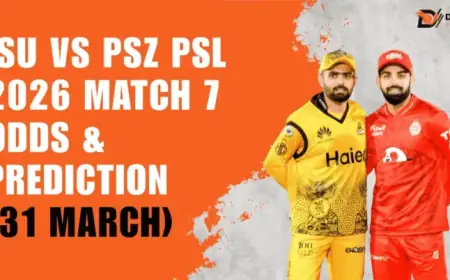 ISU vs PSZ: PSL 2026 Match 7 Odds & Predictions for March 31