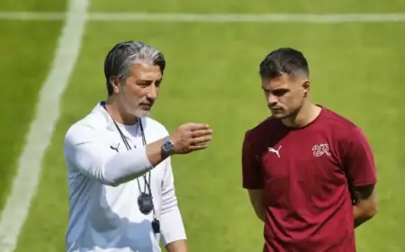 Yakin Explains Xhaka’s Absence from Norway Clash Starting XI