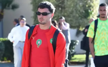 Moroccan National Team Arrives in Lens for Paraguay Friendly Match