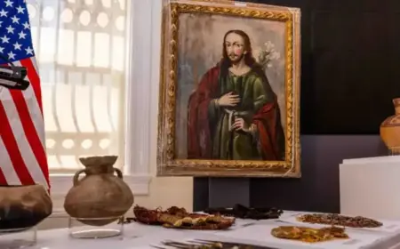 FBI Returns 48 Recovered Pre-Columbian Artifacts to Peru