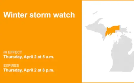 Upper Peninsula Braces for Thursday’s Winter Storm Watch