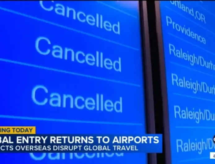 Global Entry Tsa Precheck Shutdown leaves travelers watching Global Entry return