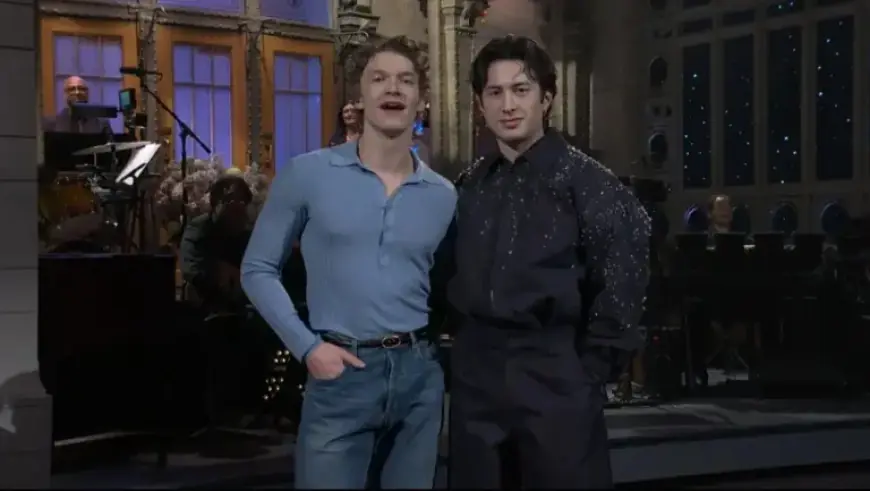 Connor Storrie Welcomes ‘Heated Rivalry’ Co-Star Hudson Williams on ‘SNL’ Debut