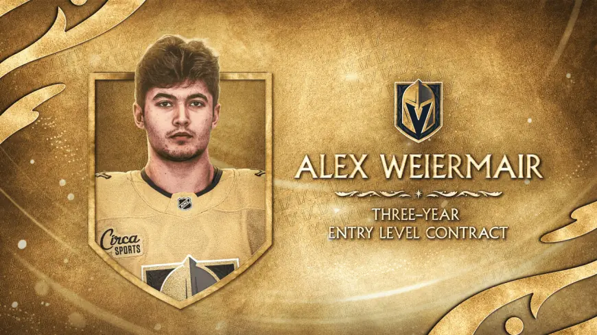 Vegas Golden Knights Sign Alex Weiermair to Three-Year Entry-Level Contract