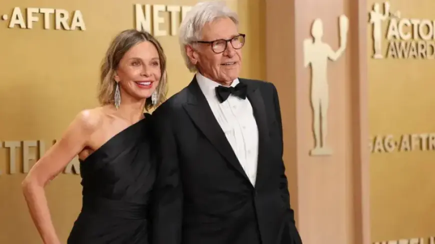 Harrison Ford Steps Out with Wife Calista Flockhart in Rare Appearance
